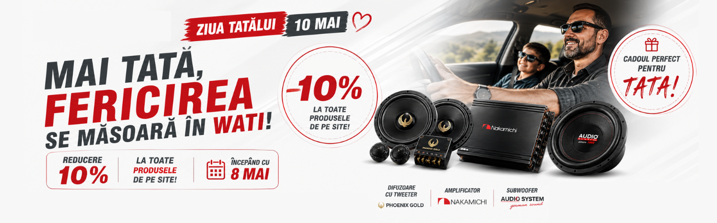 Mai tată, fericirea se măsoară în waţi! 10% reducere la toate produsele de pe edotec.ro de Ziua Tatălui